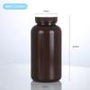 Frasco de reactivo de boca ancha de PP resistente a altas temperaturas 1000 ml Frasco de muestreo de laboratorio Frasco dispensador de químicos Frasco para líquidos Tapa de rosca de PP