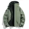 Conjunto de Chaqueta 3 en 1 para Pareja con Forro Polar Desmontable, Cortavientos, Impermeable, Ropa Exterior de Viaje