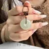 Colgante de Jade Aventurina Natural de Paz y Seguridad Nuevo Estilo Chino Hebilla de Seguridad de Aventurina Accesorios de Joyería para Pareja