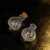 Mini Garrafa Transparente Pequena Garrafa dos Desejos Tampada com Rolha e Corda Garrafa de Deriva Pingente Criativo DIY Feito à Mão Garrafa da Sorte