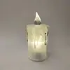 Luz de vela electrónica LED Vela Lágrimas transparentes cera de té pequeña luz atmosférica romántica ins decoración navideña regalo