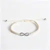 Pulsera de la Suerte con Símbolo Infinito Más Vendida Transfronteriza, Pulsera Tejida a Mano, Regalo de Amistad para Parejas y Mejores Amigos, Pulsera de Joyería