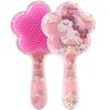 Pente infantil pequeno e transparente com estampa de desenho animado fofo, ideal para levar consigo. Mini pente massageador com almofada de ar.