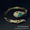 Suministro en Vivo Pulsera Zodiacal Serpiente con Incrustaciones de Cornalina Año Animal Ágata Roja Pulsera con Forma de Serpiente Joyería de Jade al por Mayor