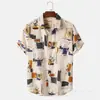 Camisas Masculinas Havaianas Novas Transfronteiriças AliExpress Camisas Quentes de Rua Tendência do Sudeste para Camisas de Praia Tropicais para Homens