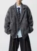 2025 Invierno Nuevo Estilo Coreano Acolchado Lana Abrigo Exterior Casual de Lana para Hombre Guapo de Marca de Moda Abrigo Exterior Casual Hombre