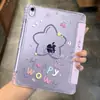 Estrella Púrpura es adecuado para funda protectora de tableta iPad 10/11 generación con hebilla de pliegue en Y, mini6/7 antideslizante Pro11
