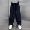 Pantalones Casuales Nuevos de Estilo Scimitar para Hombre Primavera y Otoño 2025 Estilo Coreano de Moda Sueltos Pierna Recta Parches Marca de Moda Pantalones Deportivos para Hombre