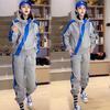 Traje Deportivo de Moda de Celebridad de Internet para Mujer Primavera, Otoño e Invierno Diseño Nuevo Europeo y Americano Chaqueta con Cremallera Diagonal Pantalones Harem Conjunto de Dos Piezas