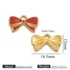 Transfronterizo Nuevo Acero Inoxidable Chapado Color 18K Conservación del Color Lazo Gota de Aceite Colgante DIY Collar Pendientes Pulsera Accesorios