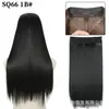 Extensão de cabelo em cortina 22 polegadas 110g ajustável linha de pesca extensão de cabelo longo liso peça de extensão de cabelo invisível para mulheres peruca de extensão de cabelo