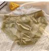 Satin Pure Desire 2026 Nuevas Bragas Francesas de Encaje de Alta Gama para Mujer de Satén Hielo de Seda Nuevas Bragas para Mujer de Cintura Media-Baja