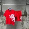 Marca de moda estilo americano SYNA WORLD Traje de manga corta estilo taladro High Street Hip Hop Ins Verano Pantalones cortos casuales para hombres y mujeres