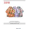 Americano retro ins manga curta camisa floral masculino solto oversize street hip hop marca casual meia manga camisa