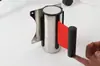 Cinta de Aislamiento Magnética de Pared con Línea de Advertencia Retráctil 1.0m Línea de Barrera Fila Barandilla de Acero Inoxidable para Guardia de Museo