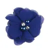 Ventas Calientes Transfronterizas 5.5cm Flores de Chifón Cosidas a Mano con Perlas y Pedrería DIY Tocado Zapatos Flor Sombrero Flor Accesorios de Joyería