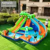 Castelo Inflável AMF para Crianças, Castelo com Jato de Água para Uso Doméstico, Pequeno Escorregador Inflável e Cama Elástica, Castelo de Playground Infantil Indoor
