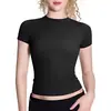 Camiseta Feminina Manga Longa Cruzada Europeia e Americana Hot Girl Cintura Marcada Ombro Direito Look Emagrecedor Outono Camisa Base para Camadas Pronta para Venda