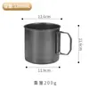 Copo Dobrável Retro de Aço Inoxidável 304 Estilo Acampamento ao Ar Livre Copo de Armazenamento Conveniente Estilo Industrial Copo de Café Copo de Água Copo de Bebida
