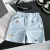 Traje de Verão para Meninos 2026 Crianças Algodão Piquet Bordado Cachorrinho Camisa Polo de Manga Curta Shorts Conjunto Fino de Duas Peças para o Verão