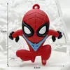Colgante llavero Spider-Man Marvel transfronterizo, mercancía de anime de dibujos animados, muñeco de Spider-Man, colgante de mochila, figura pequeña