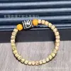 Nuevo Pulsera para Mujer de un Solo Círculo de Bodhi Xingyue de Corte Recto con Ágata Dzi