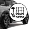 Tornillo con arandela metálica para fijación de placa protectora de motor de coche + componente de arandela para fijación de placa protectora de coche tornillo arandela de placa protectora