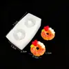 Juguete de Comida Nariz Pequeña Croissant Donut de Fresa Tulipán Pastel Pinza Molde de Silicona Molde para Pegamento