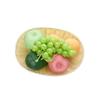 Cesta de almacenamiento de pan de ratán sintético, tejida a mano, de ratán sintético de PP, cesta tejida de frutas, cesta de frutas y verduras, cesta de pan