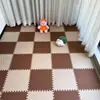 Tapete de Espuma para Cabeceira de Quarto Tapete de Chão Tapete de Quarto Resistente à Sujeira Cobertura Total Absorção de Choque Isolamento Acústico Tapete de Chão Quebra-Cabeça Sem Manutenção