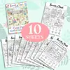 Compra directa transfronteriza de 10 hojas por paquete de divertidos pósters para colorear de búsqueda de objetos, libros de dibujo interactivos para niños pequeños, papel para colorear educativo para niños