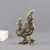Adorno de Fénix de Latón Dragón y Fénix Auspicioso Oficina Hogar Artesanía Regalo Mascota Fénix de Fuego Adorno para Sala de Estar