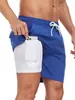 Shorts Masculino de Verão Novo Transfronteiriço, Shorts de Praia Fashion para Férias, Tamanho Grande Masculino com Forro de Seda Leite Quatro Cantos