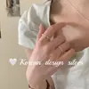 Joyería de diseño inspirado en el estilo ins coreano, anillo de junta retorcida con circonita brillante de plata de ley S925, versátil para apilar