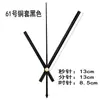 Juego de manecillas de reloj de metal para punto de cruz de aguja negra DIY, incluyendo manecillas de hora, minuto y segundo para relojes de cuarzo, relojes de pared y relojes electrónicos; manecillas de reloj hechas a mano