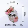 Pulseira Colar Pingente Acessório DIY Materiais Seis Cores K Branco Gota de Óleo Flor Branca Liga Metálica Pingente Único