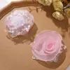 Versão Original Coreana de Organza Doce e Suave Flores de Renda DIY Clipe Corda de Cabelo Adorno de Cabeça Corsage Acessórios de Flor