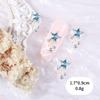 Celebridad Cibernética Joyería para Uñas Meteorito Lujo Ligero Plata Exquisito Estrella Micro Diamante Destello Estrella de Cinco Puntas Decoración para Uñas al por Mayor