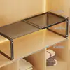 Estante Divisor de Armario, Estante Extensible para Almacenamiento de Ropa, Organizador de Gabinete Profundo para Armario de Dormitorio en Casa, Estante de Almacenamiento