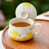 Taza de Café de Cerámica Blanca del Fabricante, Taza para Latte, Taza de Té, Exquisita Taza para el Té de la Tarde, Vaso de Agua