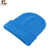 Gorro de lana liso versátil para hombre y mujer, gorro tipo jersey de color caramelo, orejeras cálidas MXM- 79