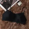 Sujetador de encaje push-up integrado para busto pequeño, simple, invisible, sin costuras, cómodo, soporte lateral para el busto, sujetador anti-flacidez