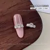 Anillo de diamante con engaste abierto de zirconia anillos apilables de diamantes accesorios para uñas de arte de uñas súper brillante rectángulo corazón huevo de paloma anillo de lujo ligero bolas de diamante para uñas de arte de uñas