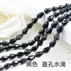 Furo reto gota d'água furo passante cristal contas soltas diy material artesanal acessórios acessórios de cabelo presilha fábrica venda direta atacado
