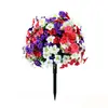 Bouquets de plástico de eucalipto y camelia de Amazon transfronterizos, flores artificiales, decoración del hogar, venta al por mayor de fábrica de flores artificiales