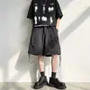 Verano Nueva Marca Americana de Moda Pantalones de Cinco Puntos Estilo Retro Ropa de Trabajo Diseño con Sentido para Hombre Simples Cómodos Shorts Casuales de Calle