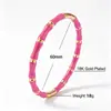 Pulsera de Acero de Titanio con Cierre para Mujer, Pulsera de Acero Inoxidable con Acabado de Alta Gama, No se Desvanece, Color Dorado con Diamantes, Venta al por Mayor Transfronteriza Europea y Americana