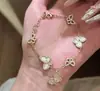 Pulsera de Esmalte con Cuentas de Mariposa Fresca Super Hada Dulce Suave Femenina Versátil Temperamento Joyería en Capas para Mujer