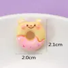 Grampo de Cabelo de Urso de Manteiga Fofo de Desenho Animado Corda Caixa de Papelaria Decoração Adesivos de Geladeira Sapatos com Furos Joias de Resina Acessórios