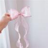 Accesorio para Cabello Ponytail Coreano Pinza para Moño para Niñas con Lazo de Cinta Larga Trenza de Princesa Accesorio para el Cabello No Dañino Red de Gasa